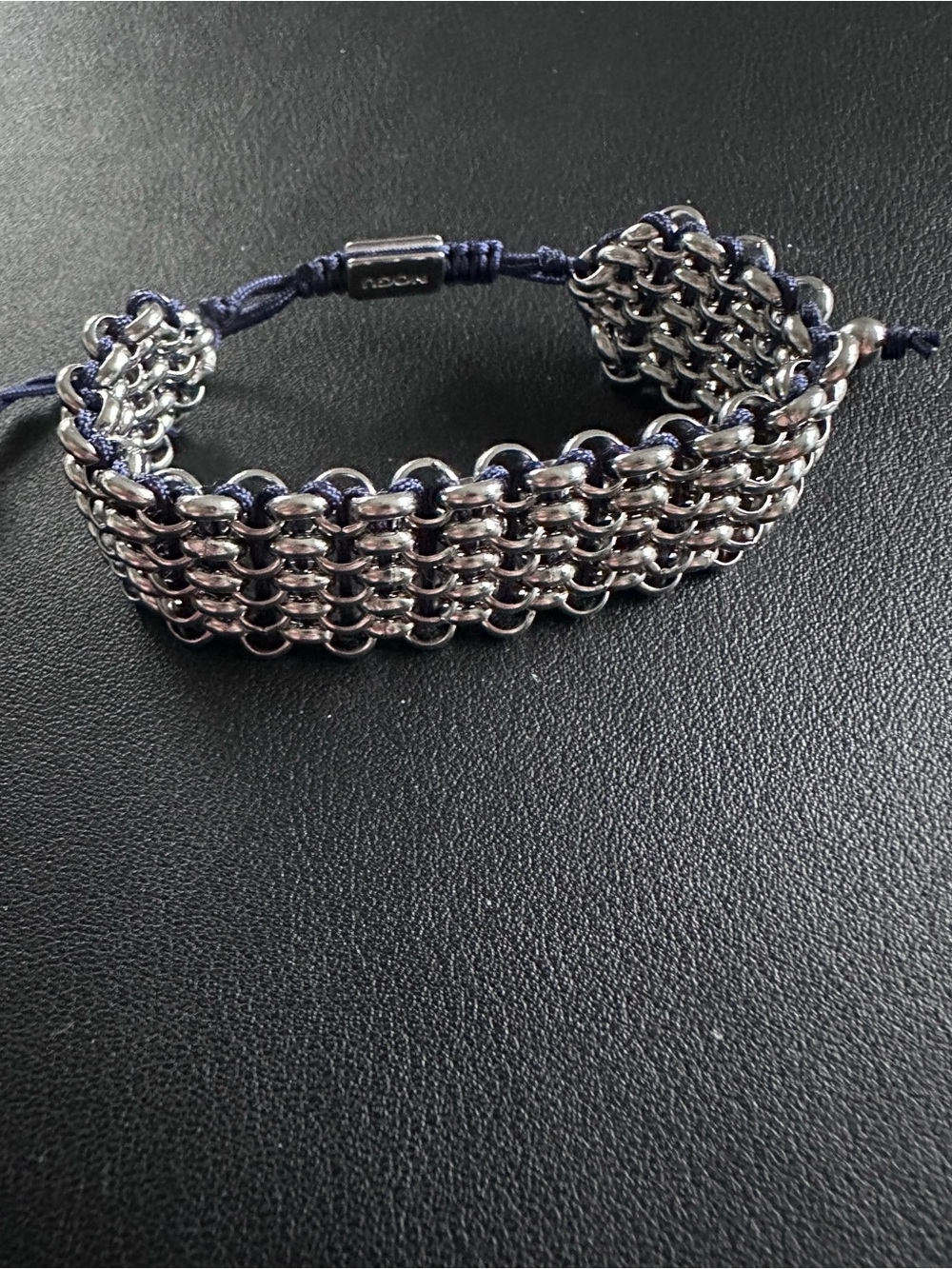 Nogu Sumatran Elephant Links | Deluxe Kismet Bracelet | Blue x Silver